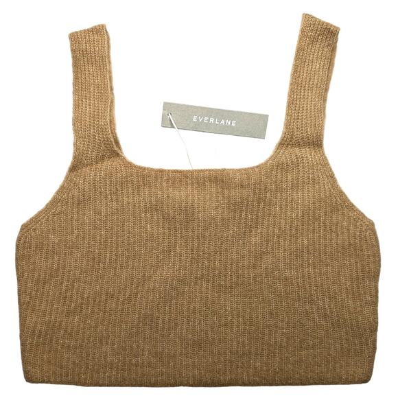 Everlane Beige Crop Top Tank Wool Blend Size XS - Picture 1 of 9